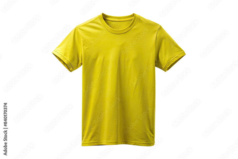 Yellow tshirt isolated on a transparent background Yellow tshirt isolated on a transparent background
