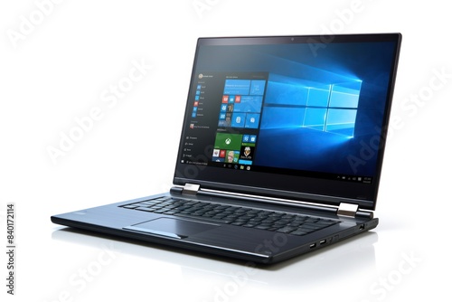 Wallpaper Mural convertible laptop that can be used as a tablet, isolated on a white background. Torontodigital.ca