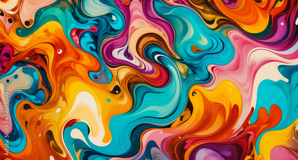 Abstract Swirling Colors Abstract Swirling Colors