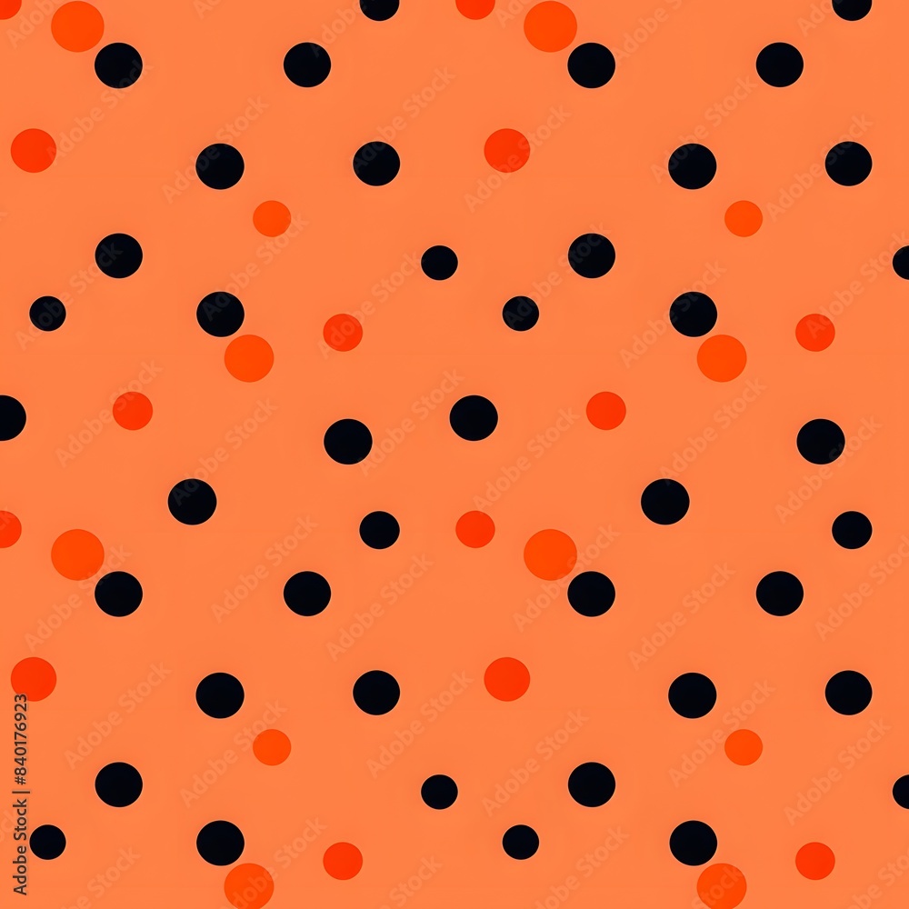 polka dots on an orange background polka dots on an orange background