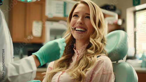 The patient in dental clinic
