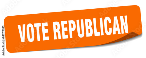 vote republican sticker. vote republican label