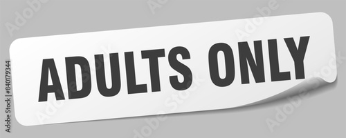 adults only sticker. adults only label