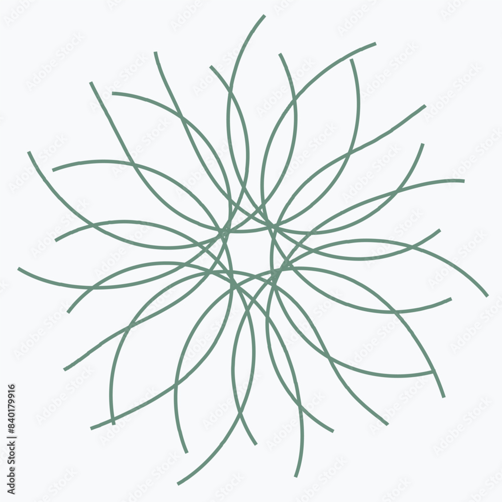 Naklejka premium Pattern element on a white background. The vector image can be used as a fine art decoration.