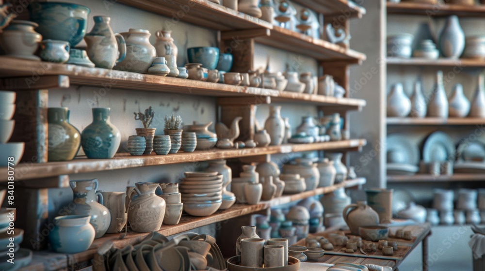 Artisanal Elegance Pottery Gallery Showcase with Business Cards Wheels and Kilns Crafted Creations Await Artisanal Elegance Pottery Gallery Showcase with Business Cards Wheels and Kilns Crafted Creations Await