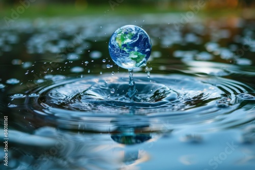 Wallpaper Mural Globe float water pond arafly Torontodigital.ca