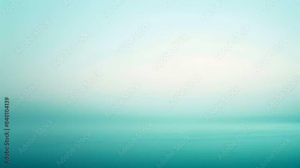 Obraz premium Gradient of a light to turquoise effect