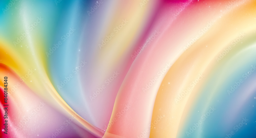 Obraz premium Abstract Rainbow Swirls