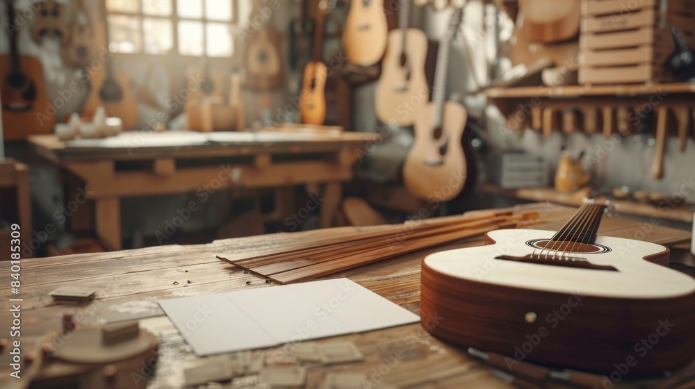 Artisanal Guitar Workshop Craftsmanship Creativity and Customization in a Rustic Setting Artisanal Guitar Workshop Craftsmanship Creativity and Customization in a Rustic Setting