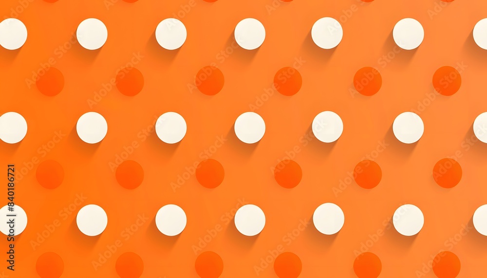 polka dots on an orange background polka dots on an orange background