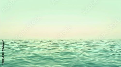 Wallpaper Mural Gradient of a light to green sea banner Torontodigital.ca