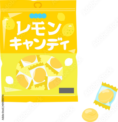 袋入りのレモンキャンディ