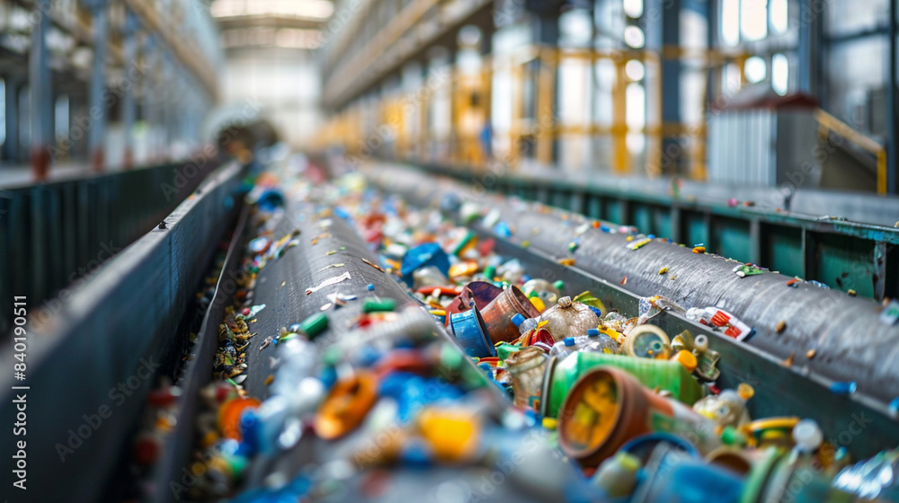 custom made wallpaper toronto digitalManual waste bulkhead, Waste and Garbage sorting at a recycling plant