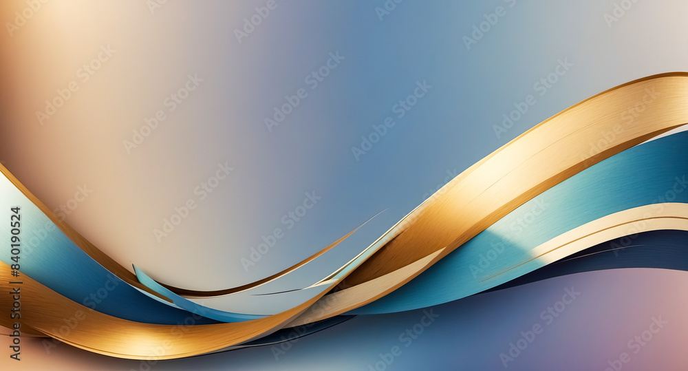 Obraz premium Abstract Background With Wavy Lines