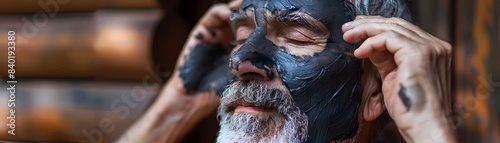 Elderly Man Applying Charco...