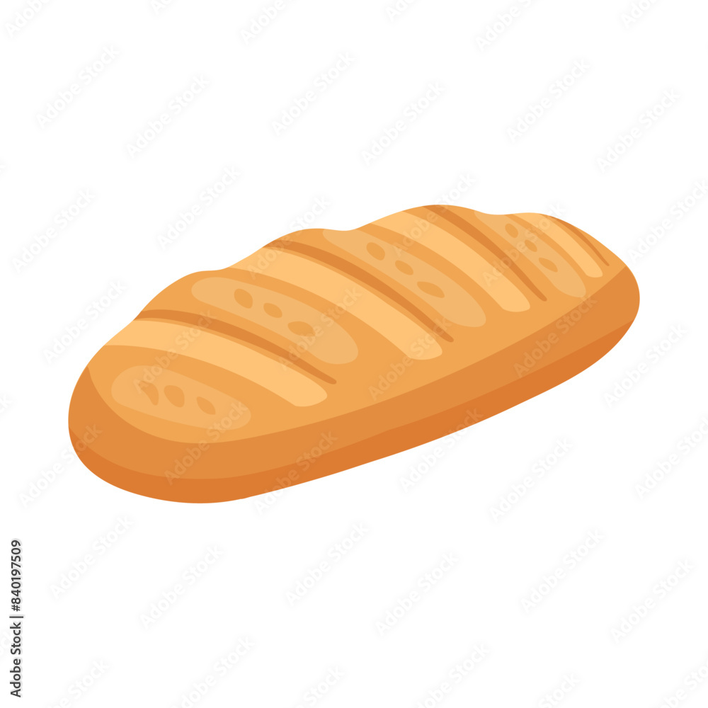 Bread vector flat image. Bread on white background Bread vector flat image. Bread on white background