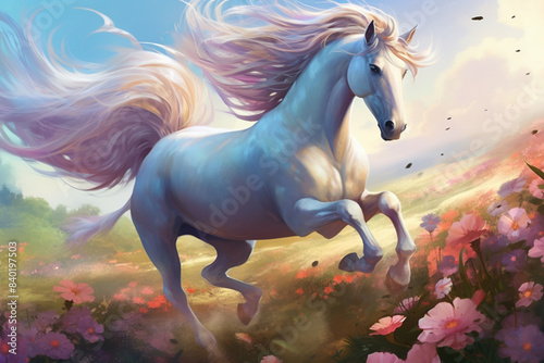 horse in the field