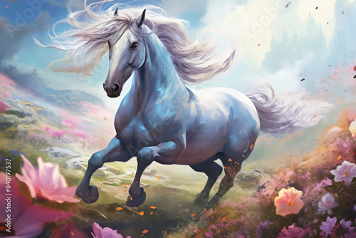 horse in the field