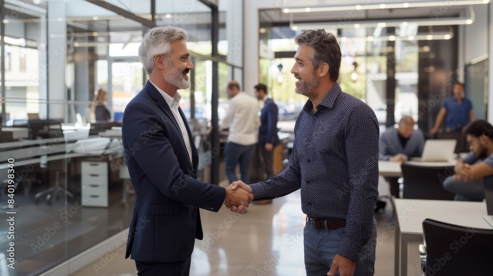 Two business men handshake Two business men handshake