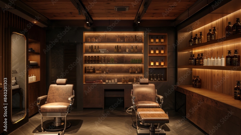 Barber's Haven Stylish Men's Grooming Salon with Luxurious Leather Chairs Premium Shaving Kits and Exquisite Colognes Perfect for Business Cards and SelfCare Barber's Haven Stylish Men's Grooming Salon with Luxurious Leather Chairs Premium Shaving Kits and Exquisite Colognes Perfect for Business Cards and SelfCare