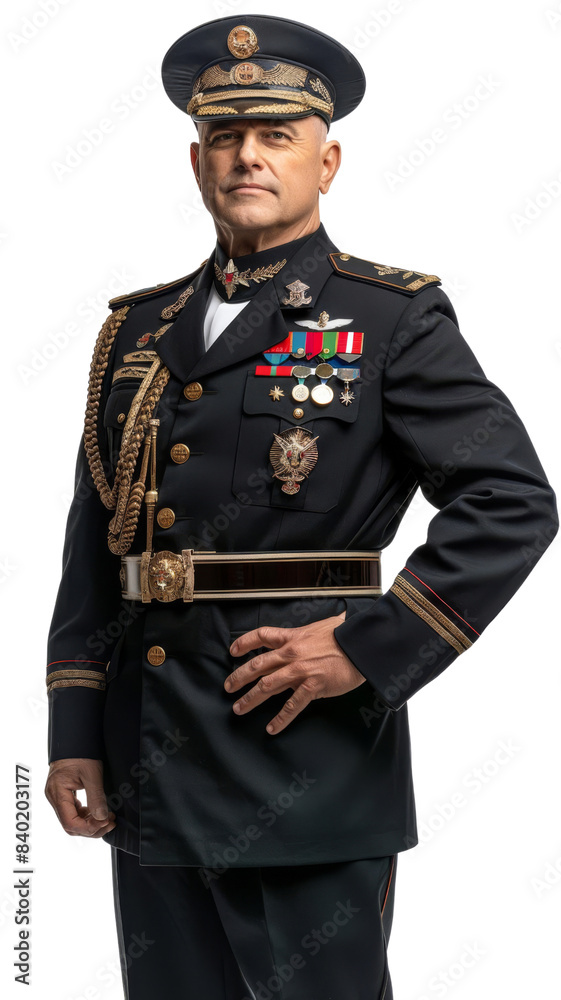 PNG of A decorated military officer in formal uniform, representing leadership, honor, and service in the armed forces.
PNG of A decorated military officer in formal uniform, representing leadership, honor, and service in the armed forces.