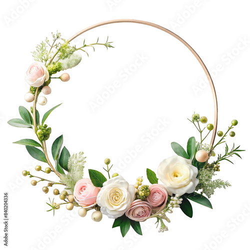 floral frame with flower bouquet , wedding frame, rose bouquet
