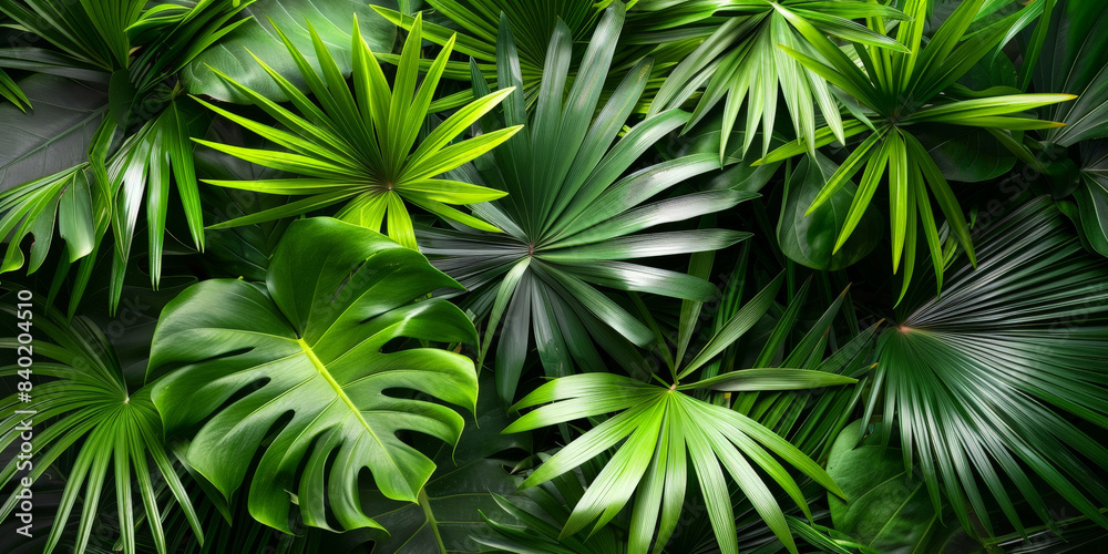 Lush tropical green leaves creating a dense and vibrant natural background, showcasing the beauty and diversity of tropical foliage in a rich, verdant setting.. Lush tropical green leaves creating a dense and vibrant natural background, showcasing the beauty and diversity of tropical foliage in a rich, verdant setting..