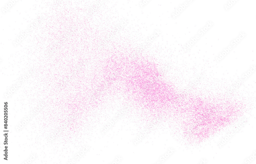 Pink glitter scattered flying isolated on white, background and texture, clipping Pink glitter scattered flying isolated on white, background and texture, clipping