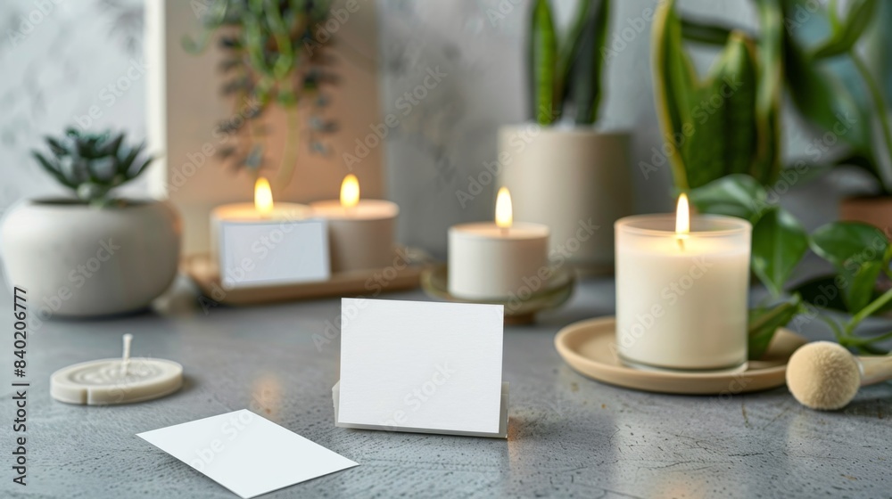 Artisan Candle Maker's Inspiring Workspace with Handcrafted Candles Custom Molds and Business Cards Creative Studio for Scented Candle Production and Branding Artisan Candle Maker's Inspiring Workspace with Handcrafted Candles Custom Molds and Business Cards Creative Studio for Scented Candle Production and Branding