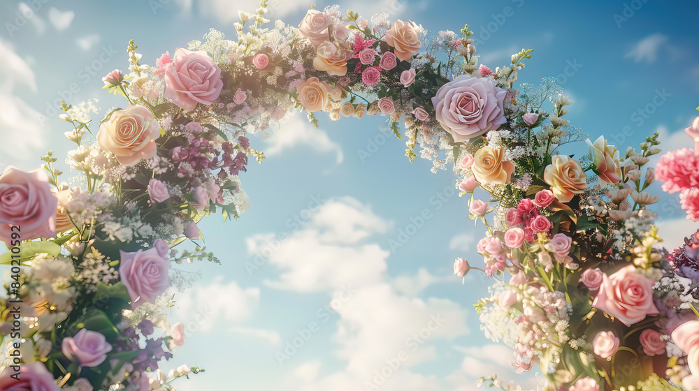 Arch decoration, full of flowers Arch decoration, full of flowers