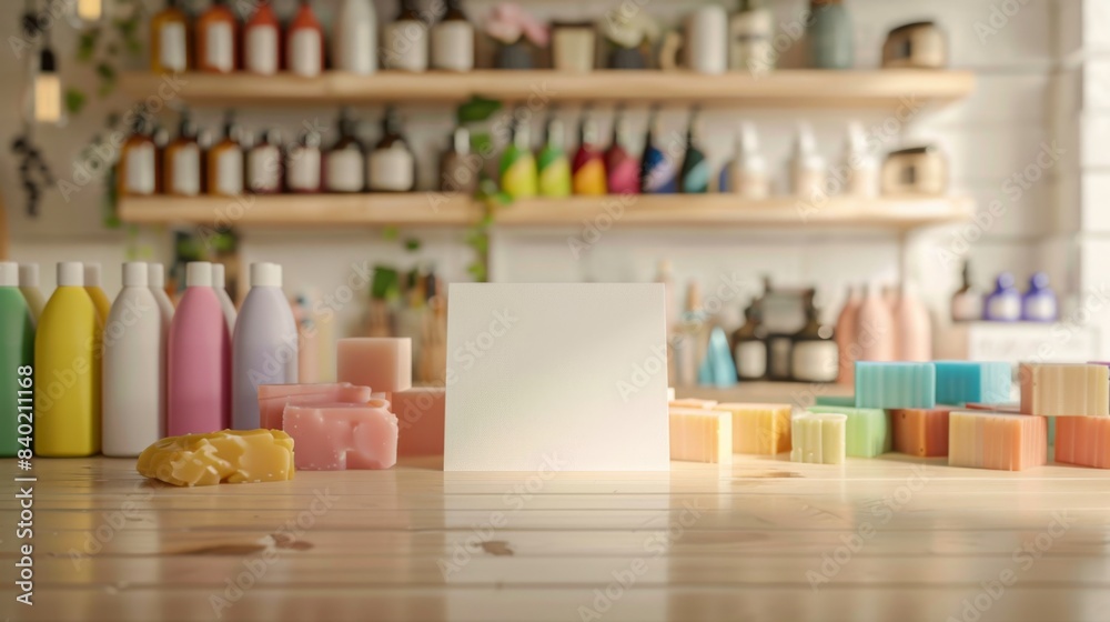 Artisanal Soap Making Handcrafted Business Cards and Colorful Bars in a Boutique Studio Artisanal Soap Making Handcrafted Business Cards and Colorful Bars in a Boutique Studio
