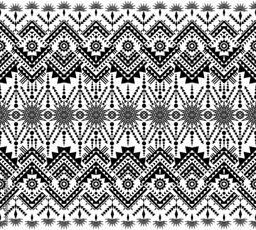 Geometric ethnic oriental pattern traditional design for background, wallpaper, wrapping, fabric, textile fashion wearing, Vector Geometric pattern illustration embroidery style. Geometric background.