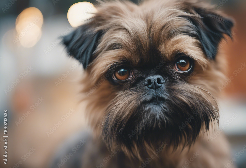 Portrait of a dog on a blurred neutral background Portrait of a dog on a blurred neutral background