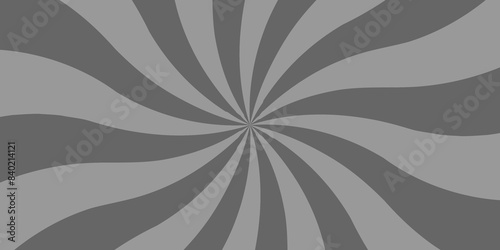 Abstract sunburst ray background with sunburst pattern black and white vector gradient ray wallpaper design. Vintage sunrays illustration swirl grunge backdrop line. used for banner, poster, web.	
