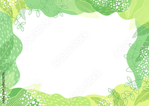 Background nature freehand Leaf pattern background. Leaf vector design for background, wallpaper, carpet, wrapping, fabric, textile fashion wearing.