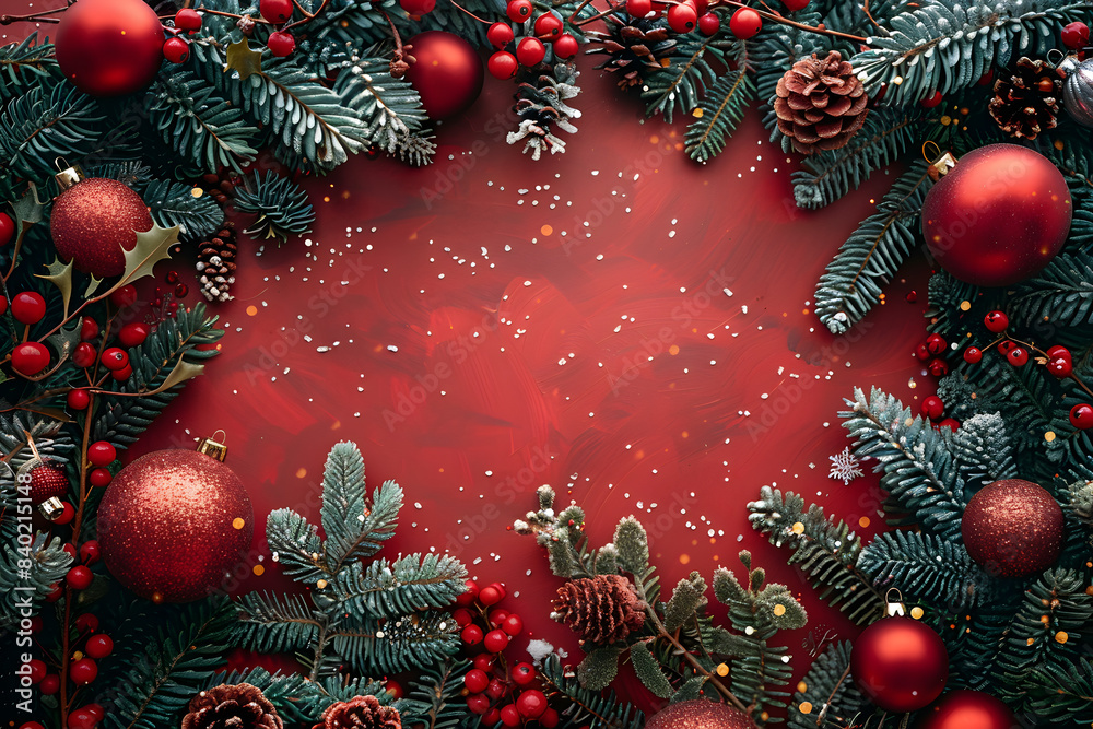 Celebrate the festive season. Christmas background with decorated Christmas tree, sparkling ornament, and festive lighs. Joyful scene cheer of a holiday, vibrant red, green, and gold color scheme. Celebrate the festive season. Christmas background with decorated Christmas tree, sparkling ornament, and festive lighs. Joyful scene cheer of a holiday, vibrant red, green, and gold color scheme.