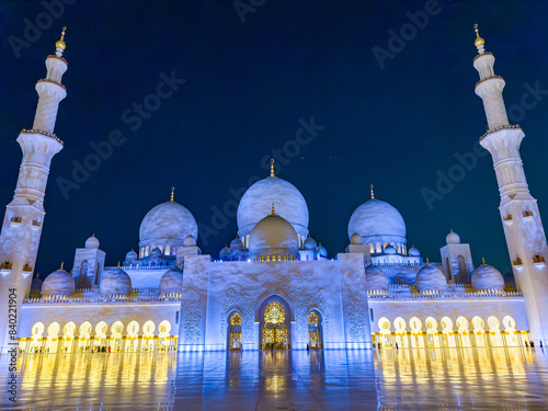 Sheikh Zayed Grand Mosque Abu UAE. photo