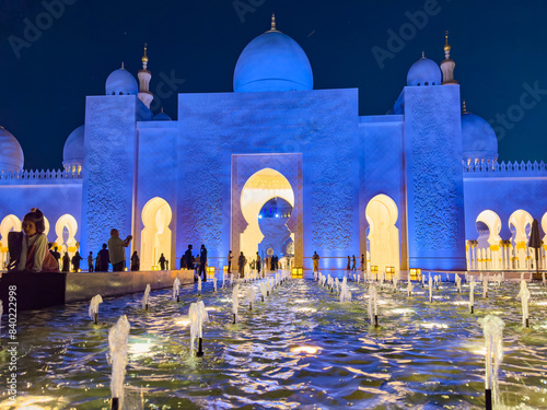 Sheikh Zayed Grand Mosque Abu UAE. photo