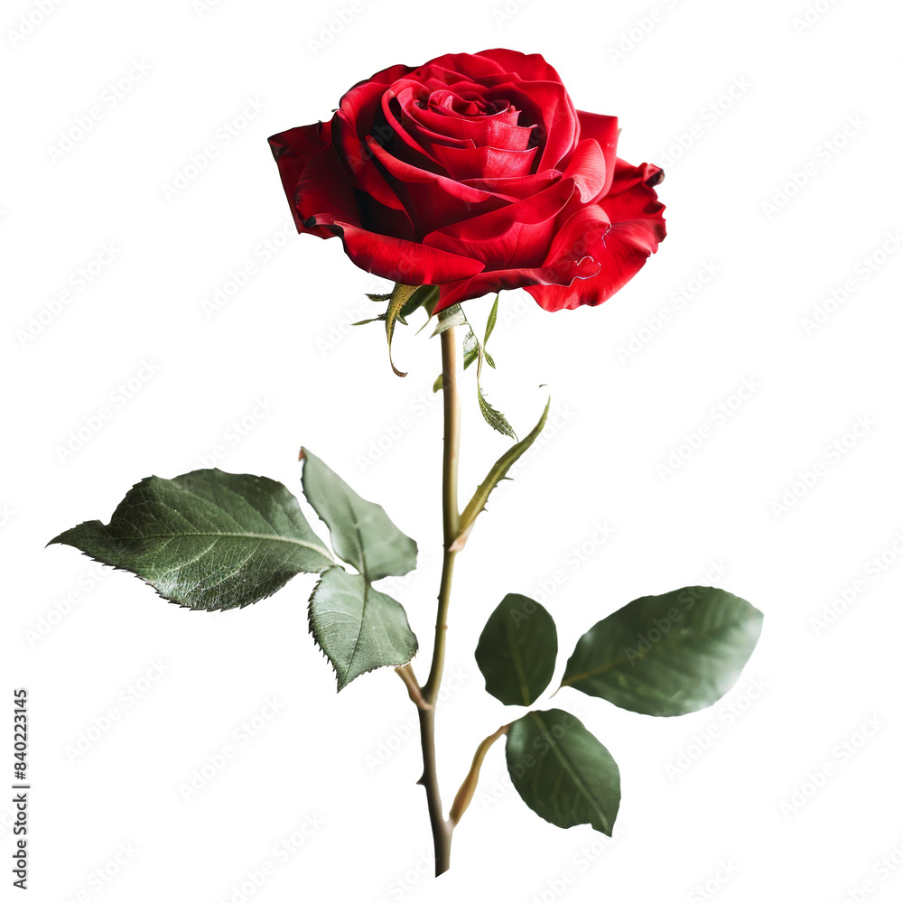 Fototapeta premium beautiful rose flower isolated on white