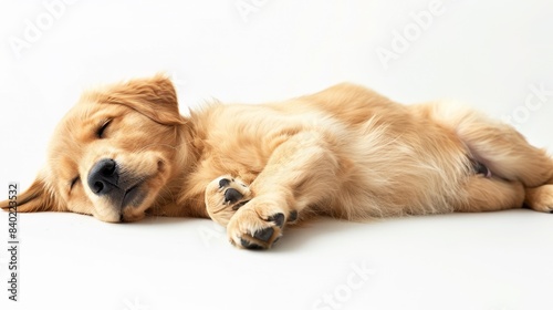 The adorable sleeping puppy photo
