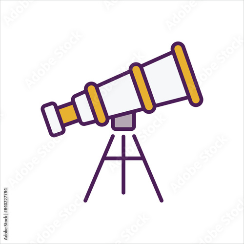 Telescope vector icon