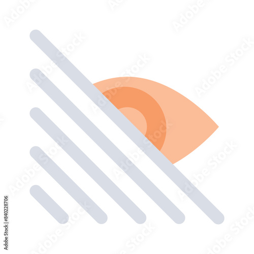 Hide icon design, user interface vector