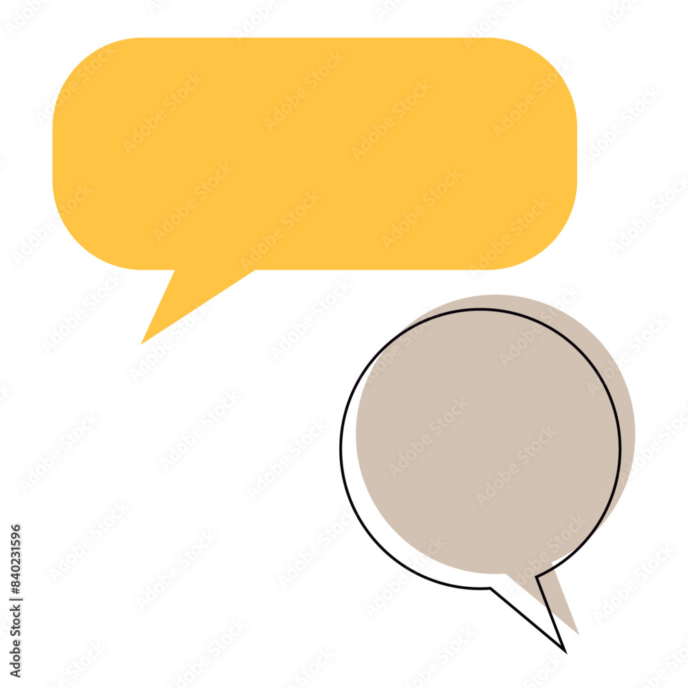 speech bubble, comment box. design element vector illustration speech bubble, comment box. design element vector illustration