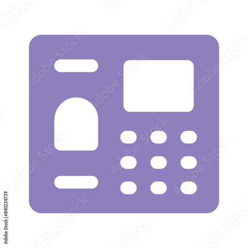 Take a look at this amazing icon of biometric machine