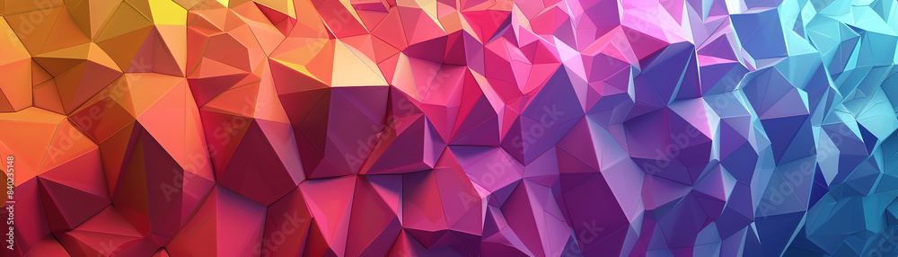 Triangular low poly, mosaic pattern background in Origami style, Ai Generated Triangular low poly, mosaic pattern background in Origami style, Ai Generated