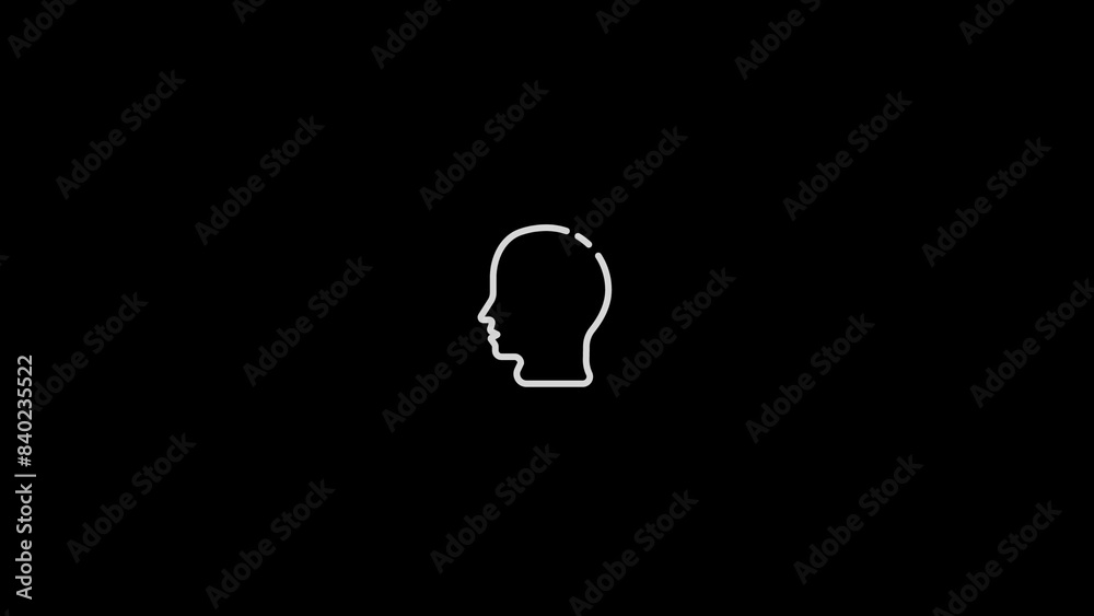 Brain idea symbol icon .Illustration of the creative intelligence think design