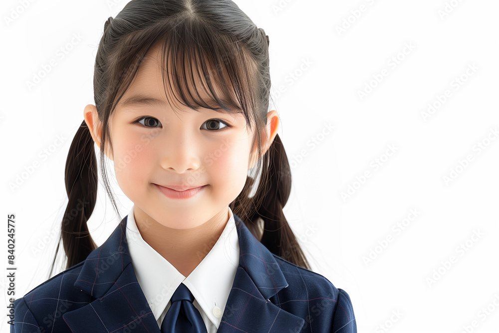 Young Japanese Girl in School Uniform Smiling
Young Japanese Girl in School Uniform Smiling