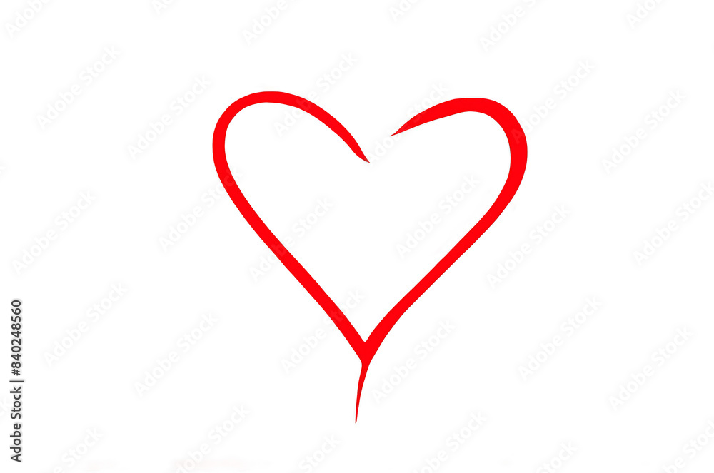 An artistic red heart shape formed by liquid against a clear background, symbolizing love and passion An artistic red heart shape formed by liquid against a clear background, symbolizing love and passion