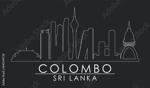 Colombo city Sri Lanka. Beautiful Colombo city vector design. Sri Lanka Colombo. EPS10