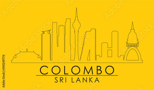 Colombo city Sri Lanka. Beautiful Colombo city vector design. Sri Lanka Colombo. EPS10